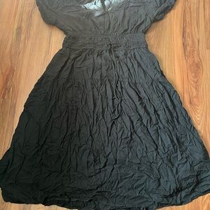 Universal Thread Elegant Black Long Sleeve Dress